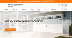 Desktop Screenshot of garage-door-co-portland.com
